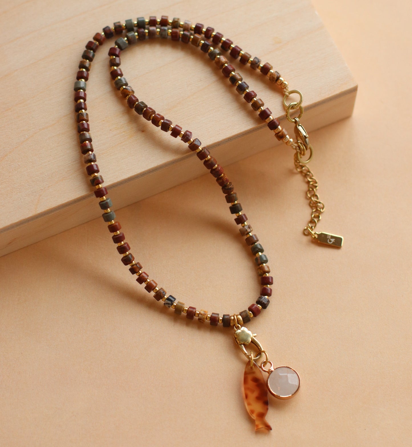 Cire' Alexandria  | Genuine Red Jasper Beaded Necklace