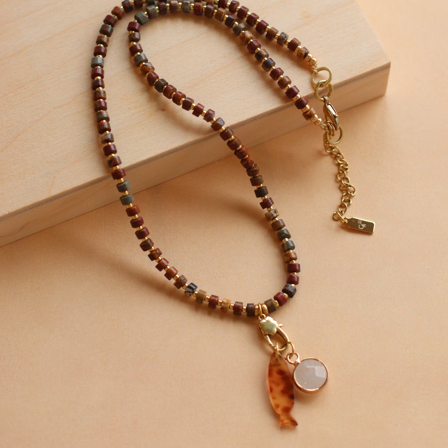 Cire' Alexandria  | Genuine Red Jasper Beaded Necklace