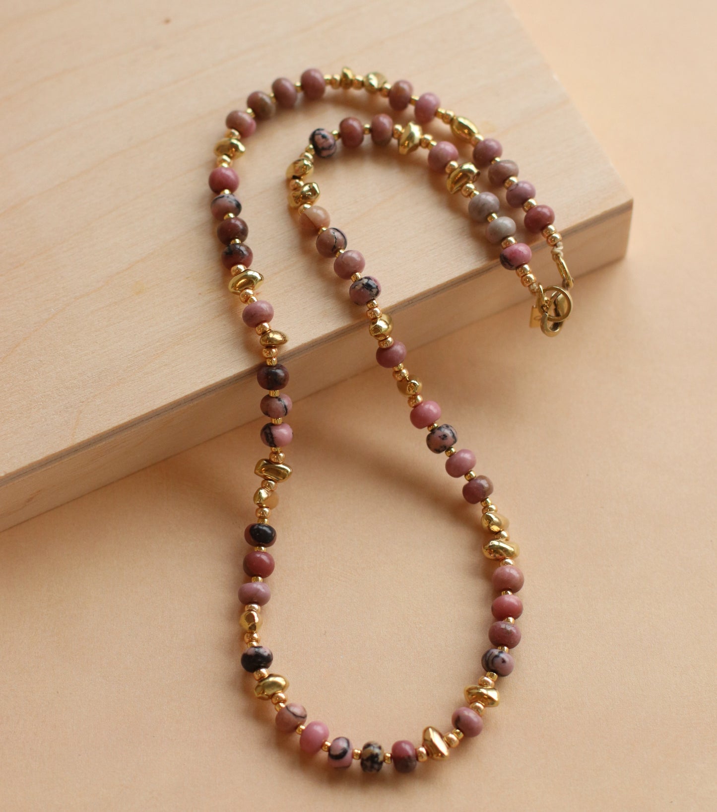 Cire' Alexandria  | Genuine Rhodonite Beaded Necklace