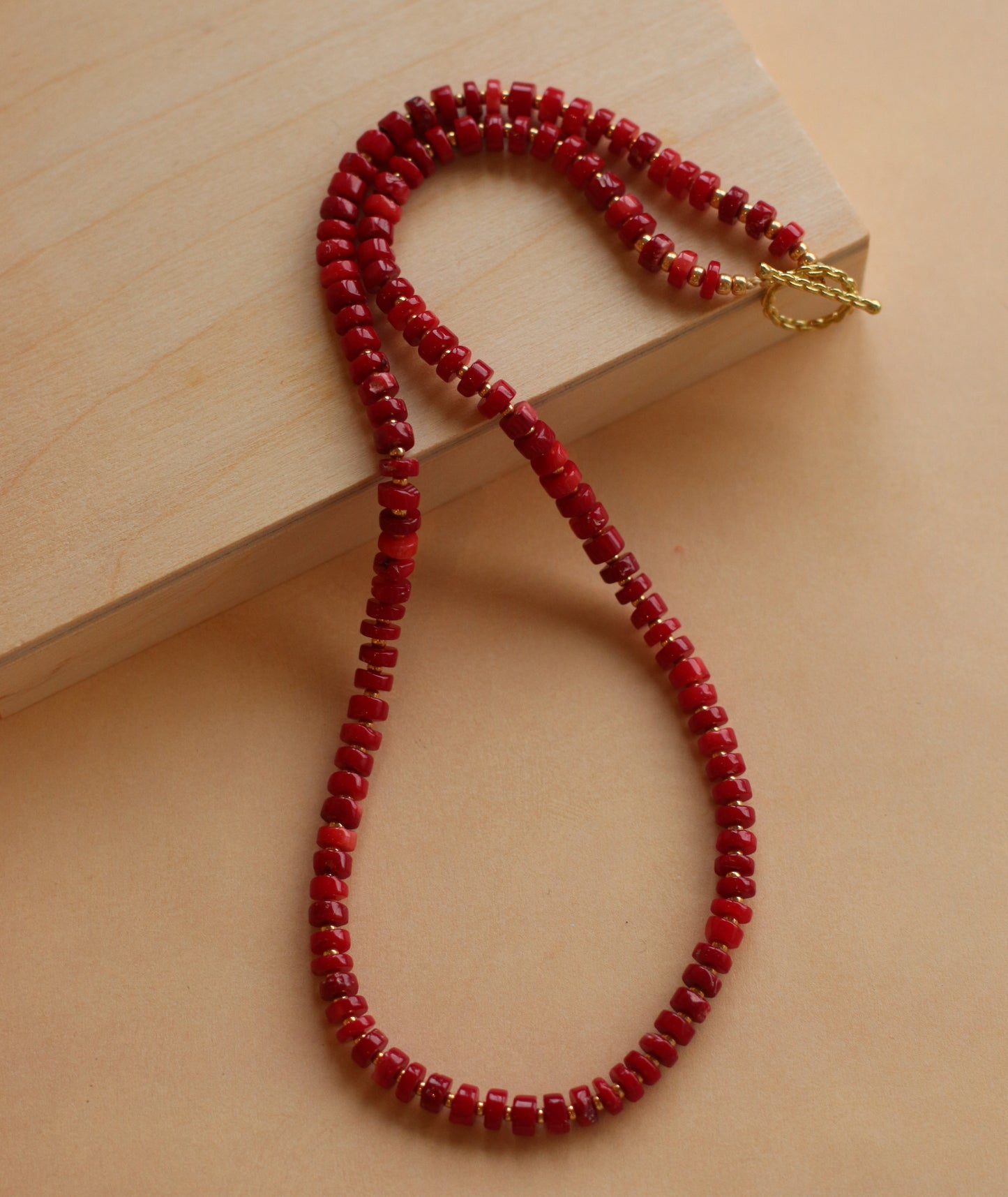 Cire' Alexandria  | Genuine Red Coral Beaded Necklace