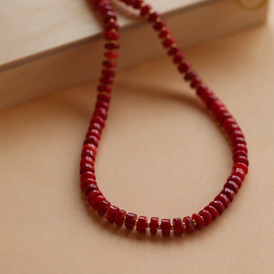Cire' Alexandria  | Genuine Red Coral Beaded Necklace