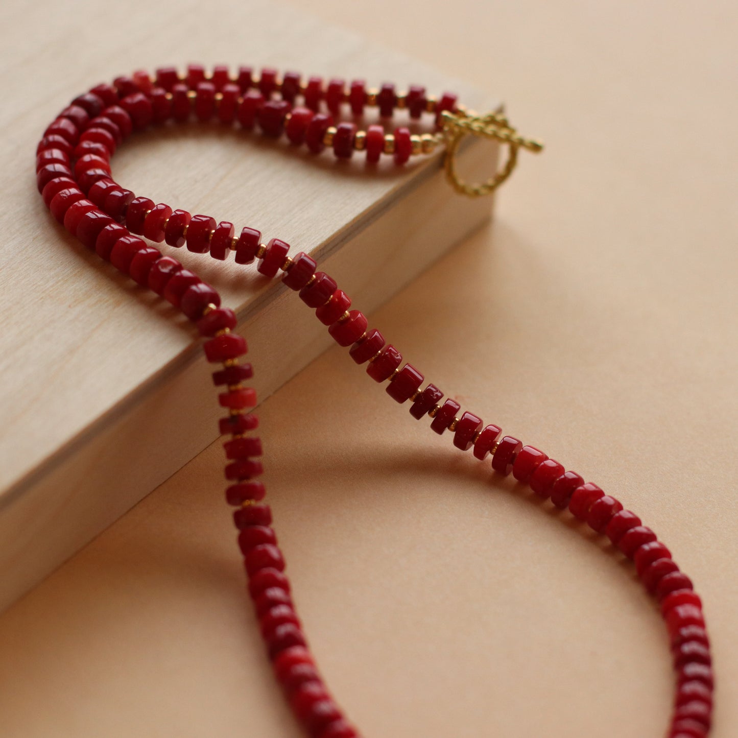 Cire' Alexandria  | Genuine Red Coral Beaded Necklace