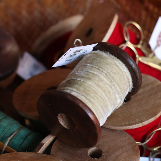 Holiday | Adorn Velvet Ribbon Spool, Moss