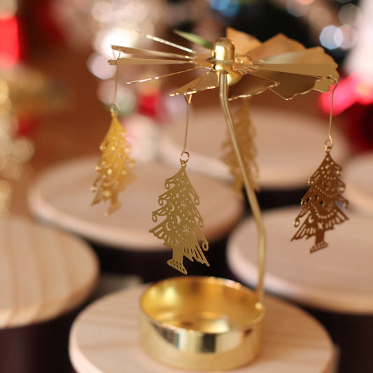 Holiday | Christmas Tree Carousel Tea Light Holder