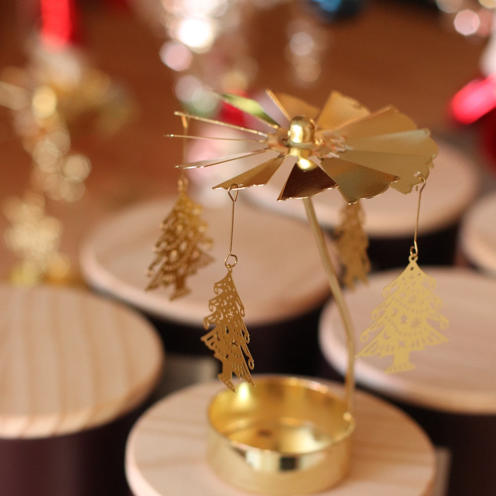 Holiday | Christmas Tree Carousel Tea Light Holder