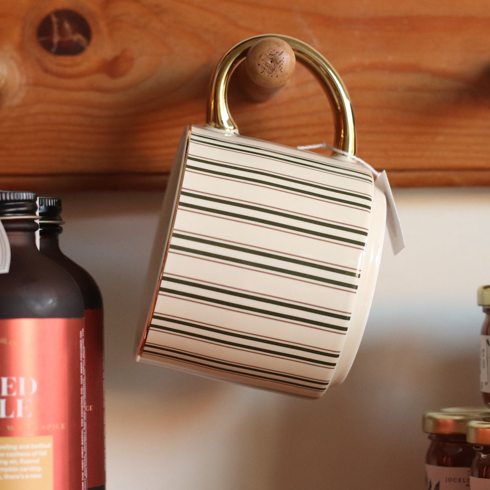 Sweet Water Decor | Green Stripe Coffee Mug