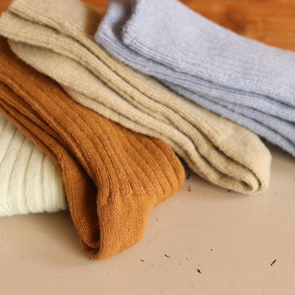 Plushy Wool Blend Crew Socks, Choose you color