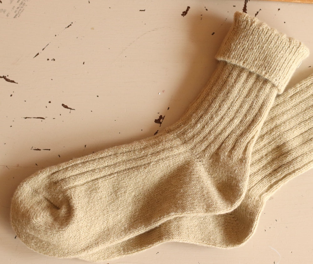 Plushy Wool Blend Crew Socks, Choose you color