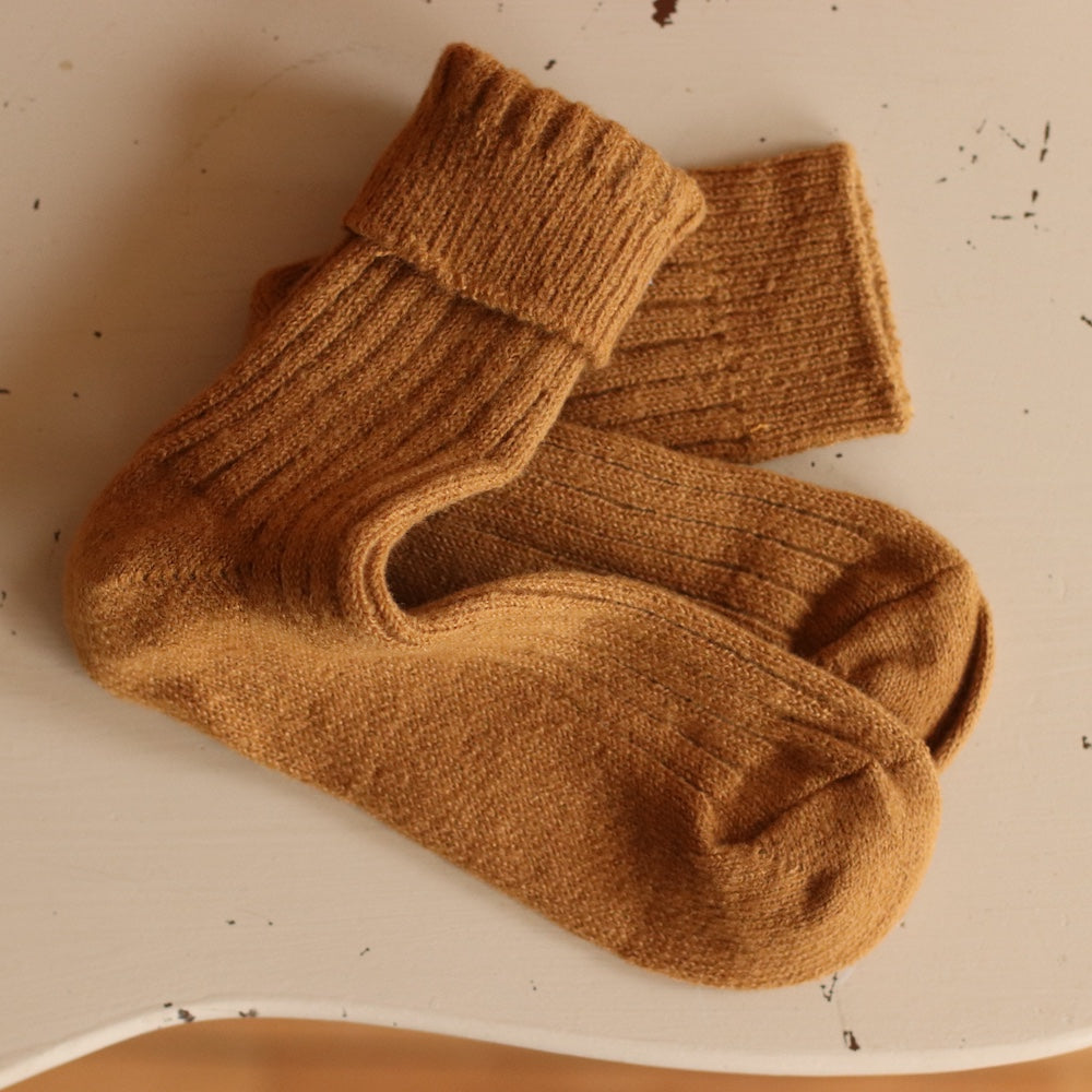 Plushy Wool Blend Crew Socks, Choose you color