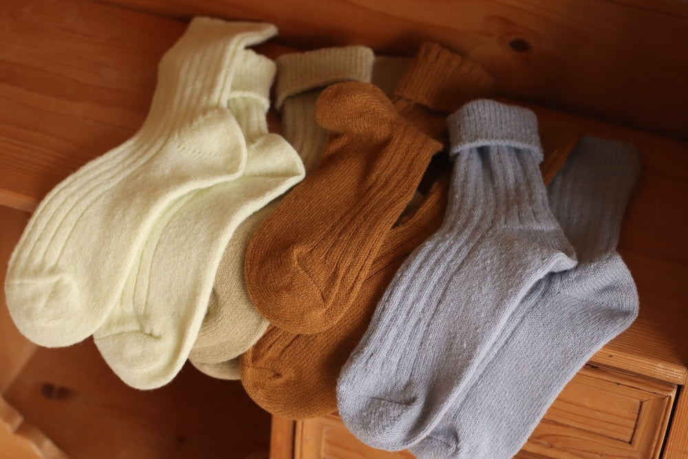Plushy Wool Blend Crew Socks, Choose you color
