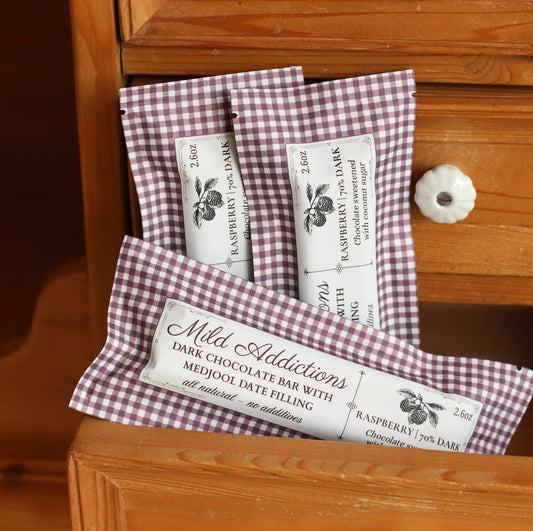 Mild Addiction | Dark Chocolate Raspberry & Medjool Date Center