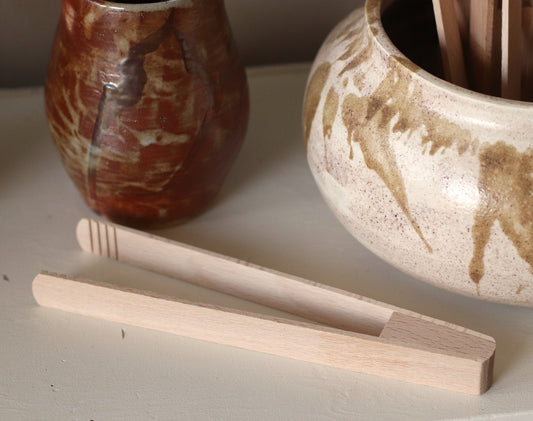 Fox Run | Wood Toaster Tongs