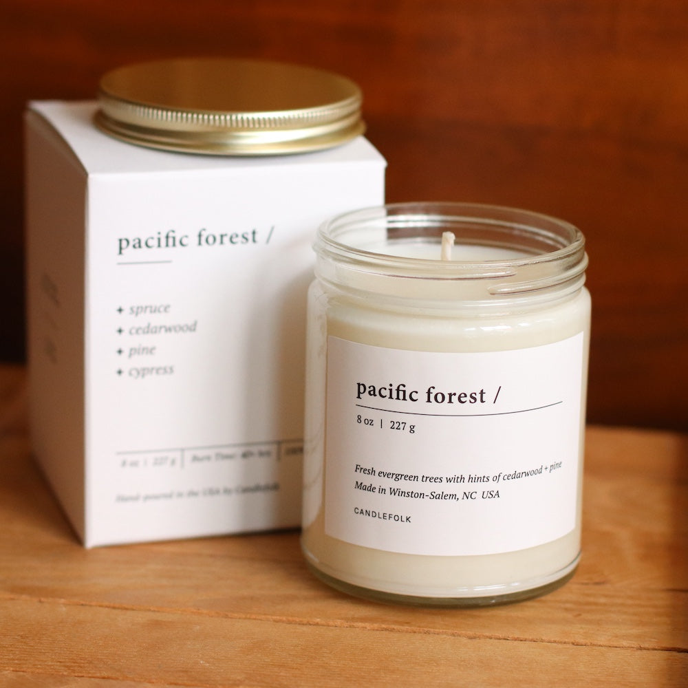 Candlefolk 8 oz Soy Candle | Pacific Forest