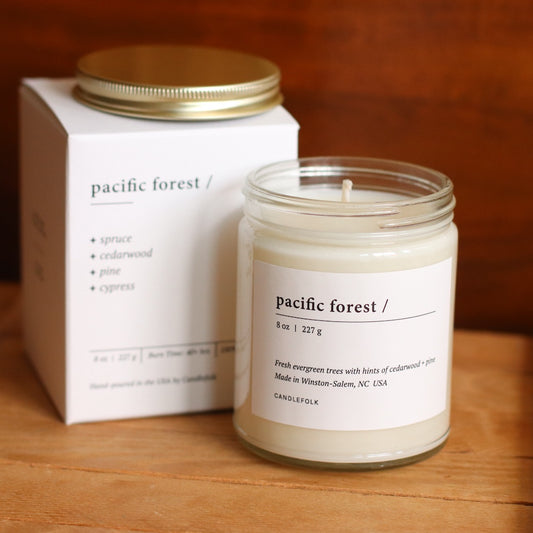 Candlefolk 8 oz Soy Candle | Pacific Forest