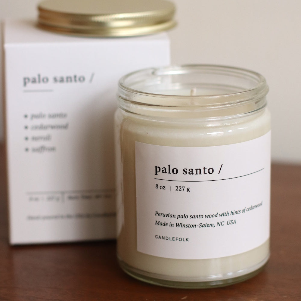 Candlefolk 8oz Soy Candle | Palo Santo