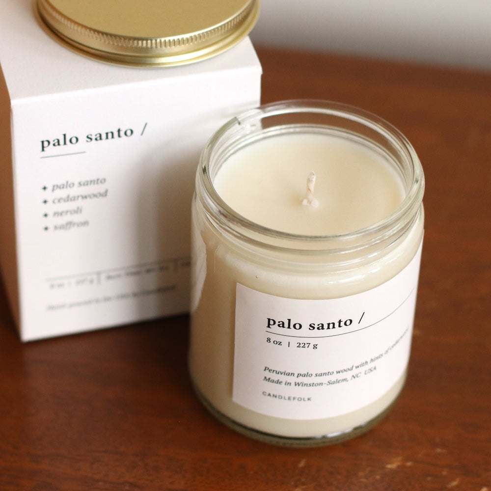 Candlefolk 8oz Soy Candle | Palo Santo
