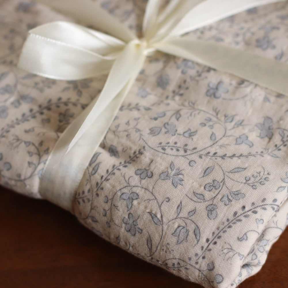 Little Threads | Bluebell Heirloom Vine 100% Cotton Swaddle Blanket