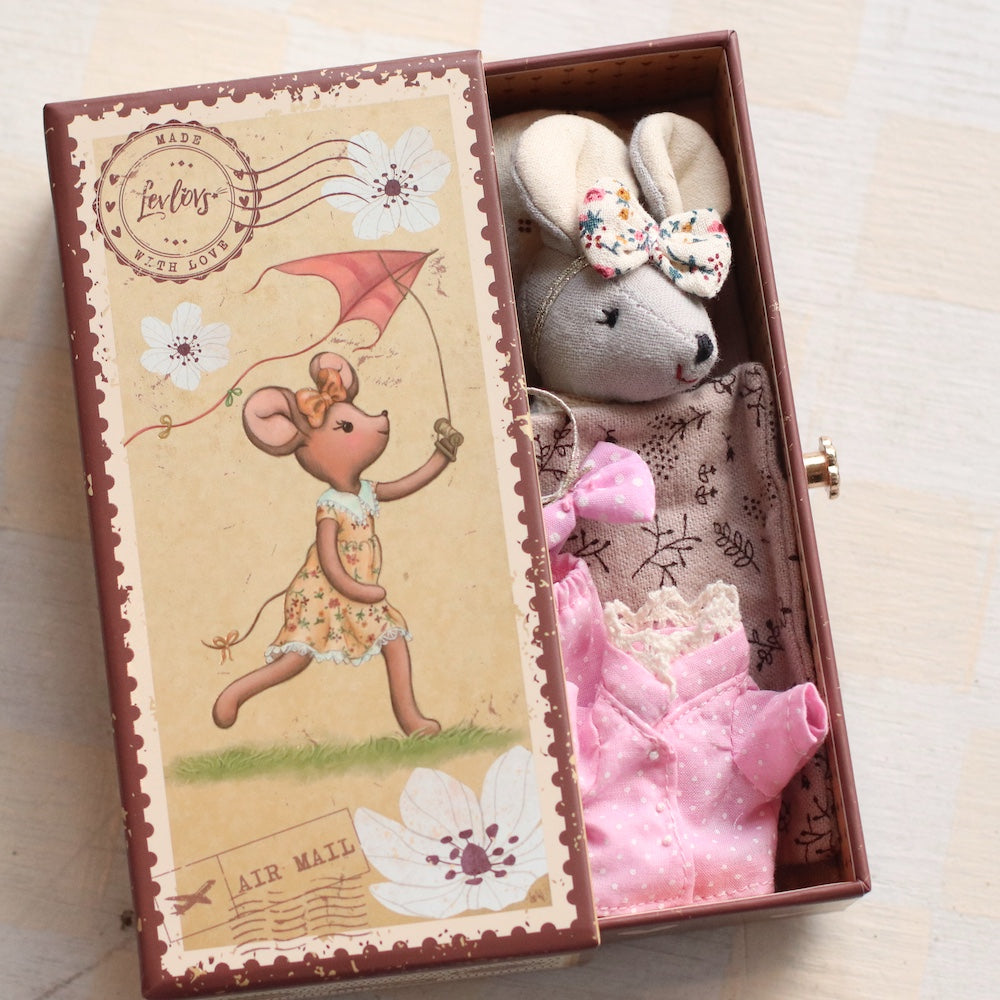 Levlovs | Chloe the Mouse Mini Doll in Stamp Box