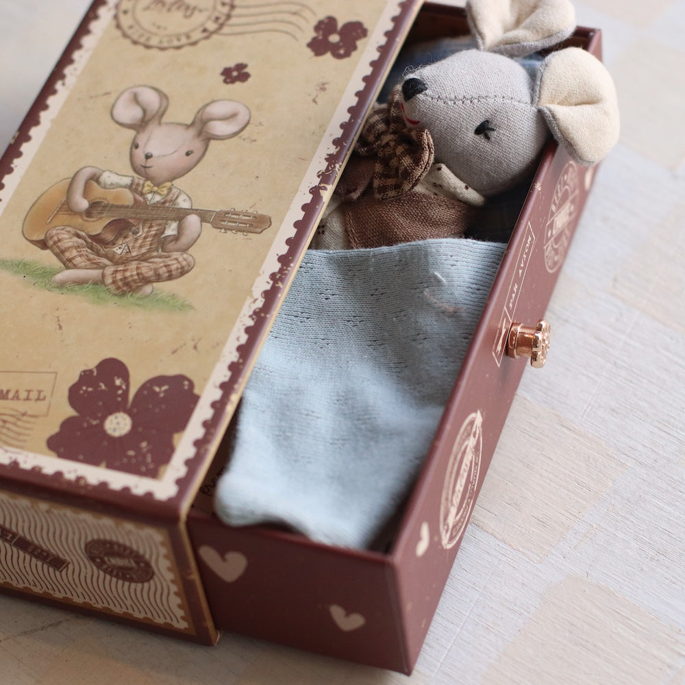 Levlovs | Liam the Mouse Mini Doll in Stamp Box