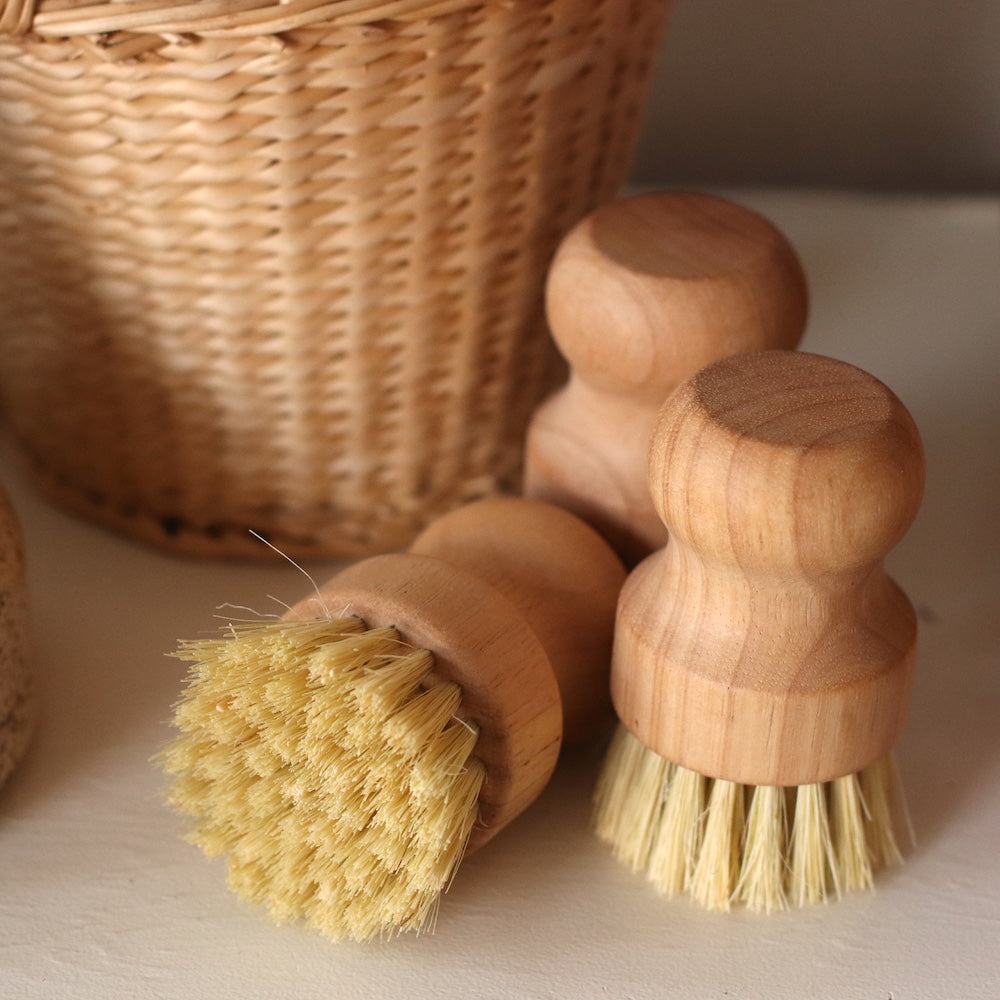 Fodory | Wood Palm Pot Scrubbing Brush