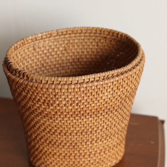 Tightly Woven Tall Basket, Planter