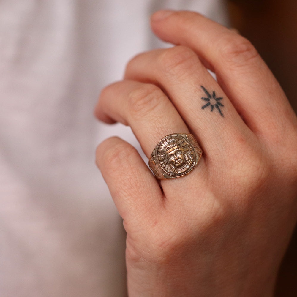 Vintage Native American Adjustable Ring