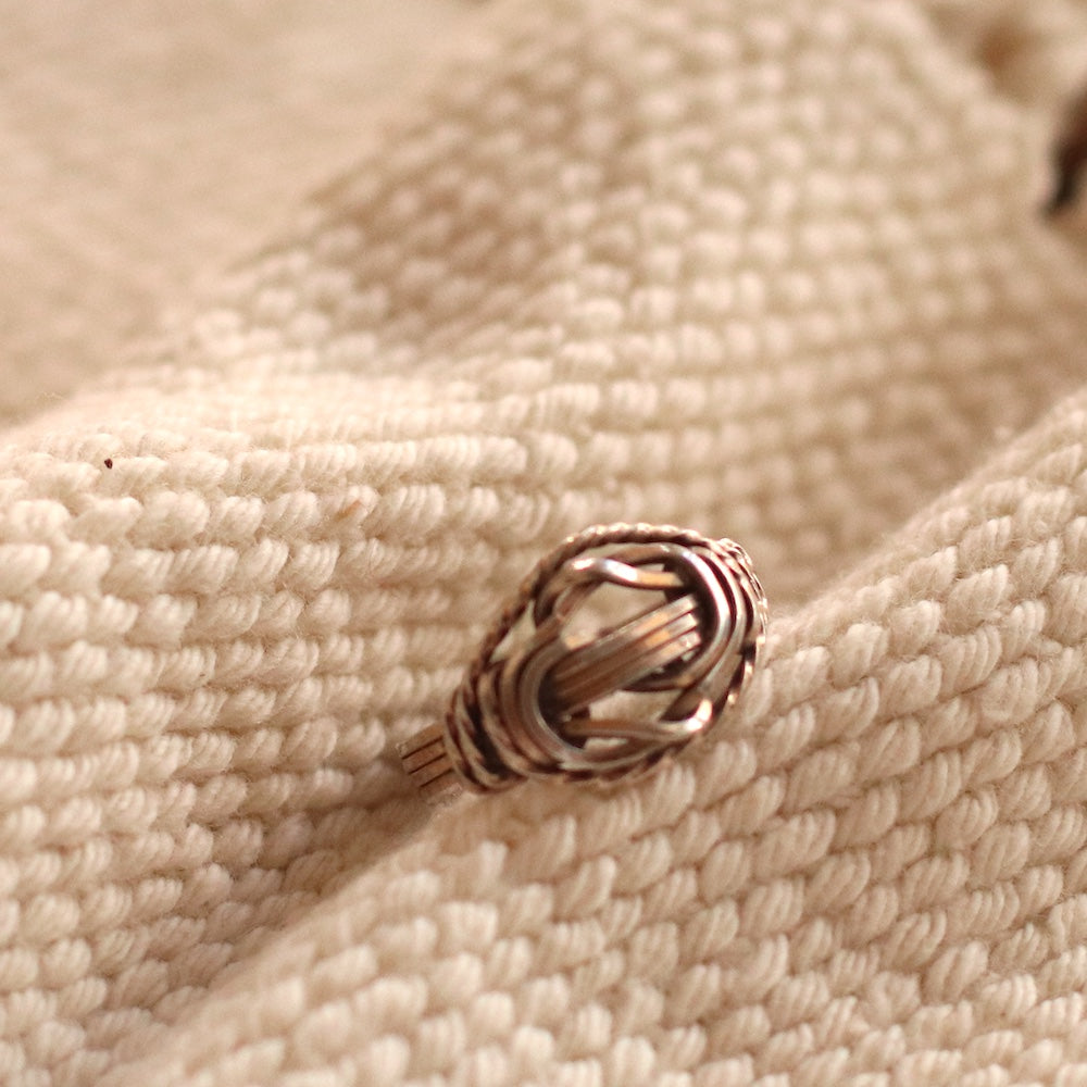 Vintage Sterling Wire Work Knot Ring
