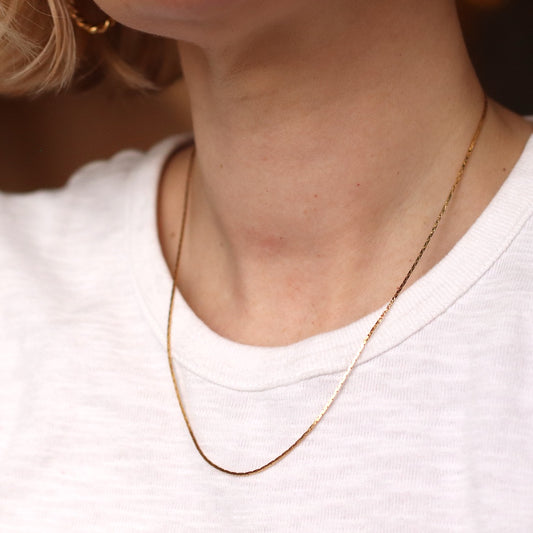 Vintage Delicate Box Style Chain
