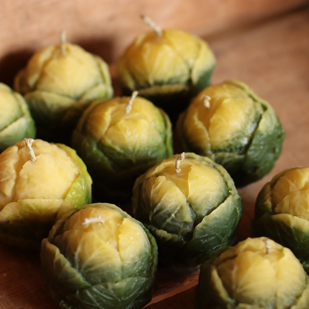The Wax Pantry  | Brussel Sprout Bees Wax Candle