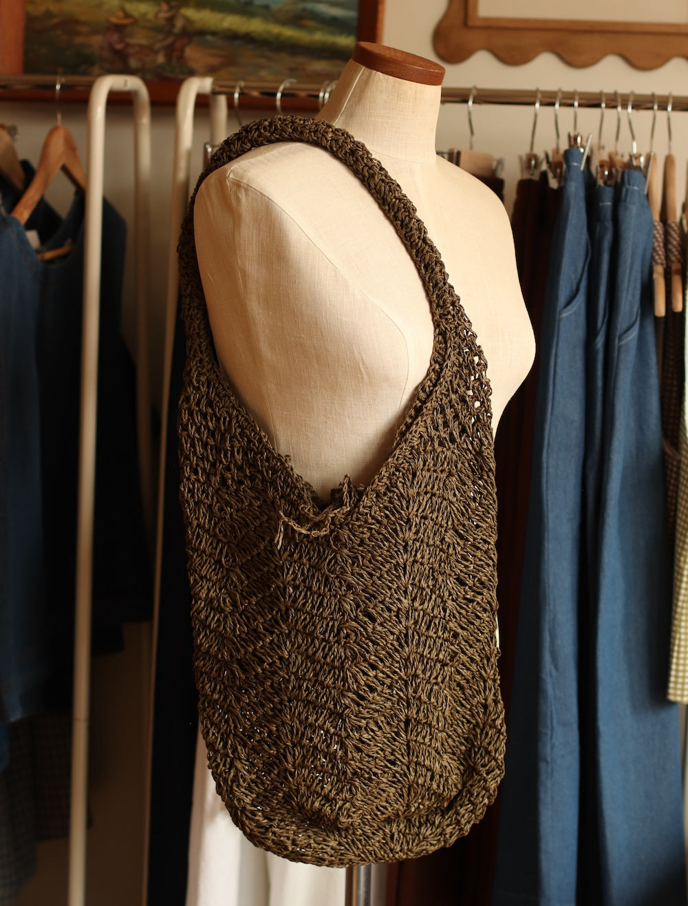 Dune Accessories | Handwoven Straw Shoulder Bag