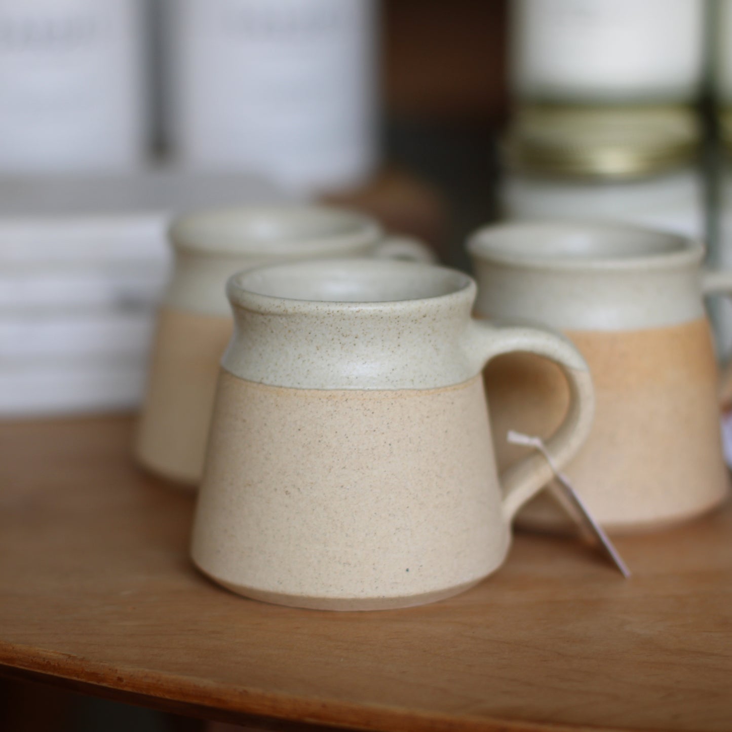 Terraklay | Small Rustic Handmade Artisinal Off White Mug