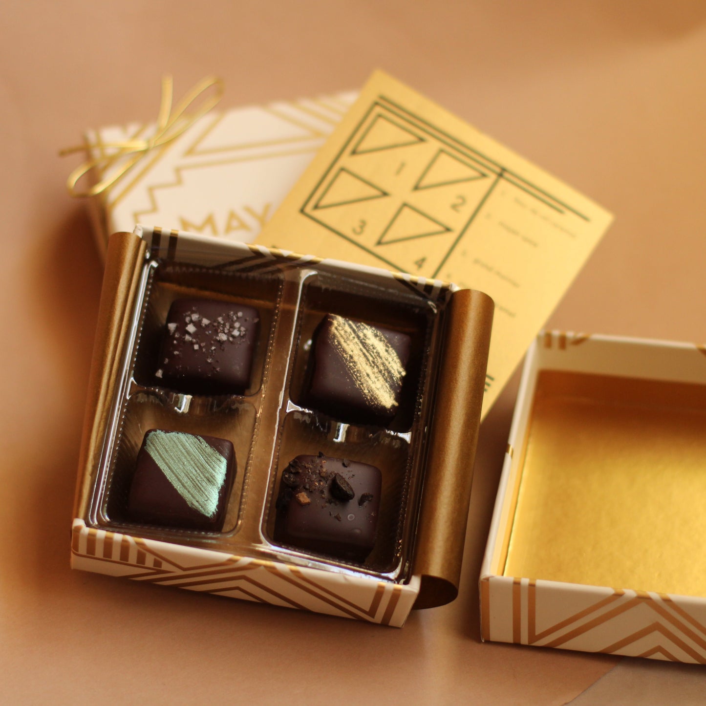 Mayana Chocolate | Four Piece Luxury Chocolate Box