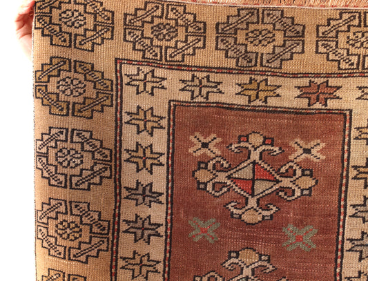 Turkish Rug | Soft Neutral with Boarder Details RUG003