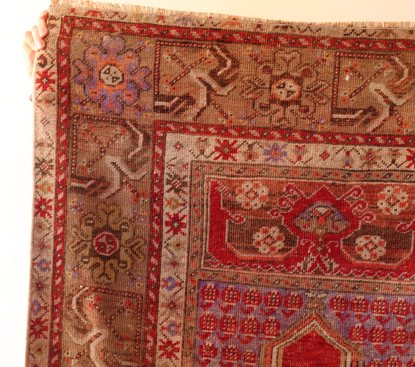 Turkish Rug | Red and Rust with Hints of Purple, RUG001