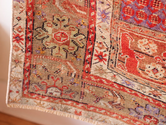 Turkish Rug | Red and Rust with Hints of Purple, RUG001