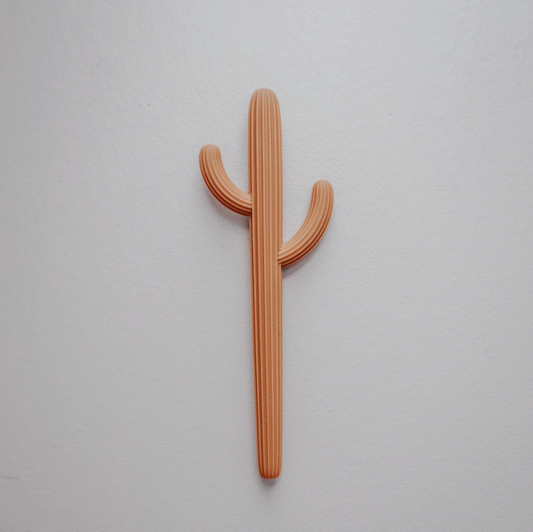 Ed & Co | Silicone Cactus Teether Toy, Peach