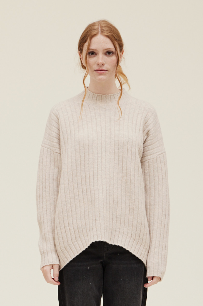 Grade & Gather | The Cocoon Sweater In Cream