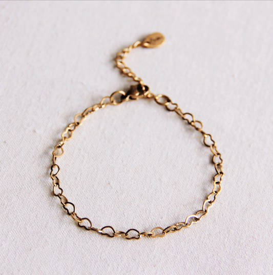 Bazou | Stainless Steel Heart Chain Bracelet