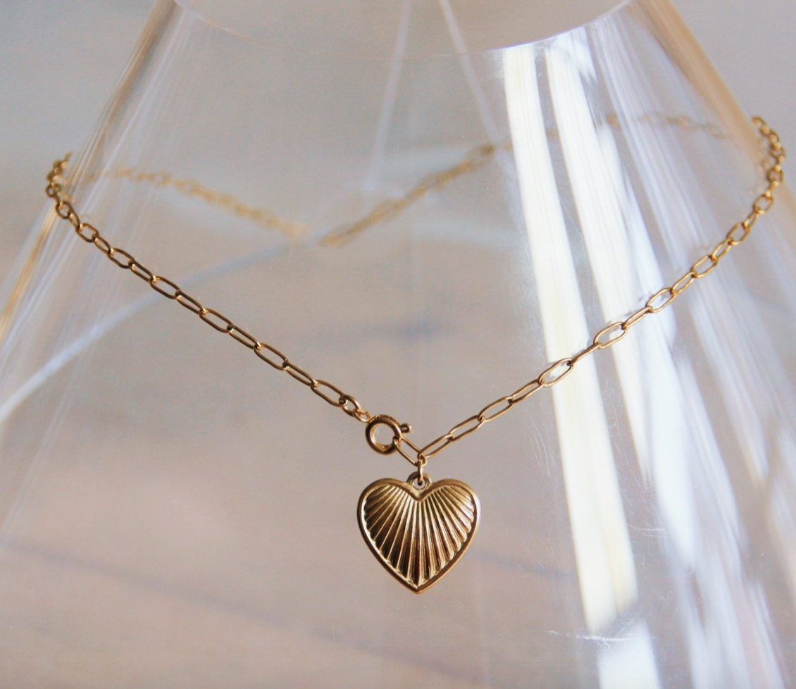 Bazou | Stainless Steel Heart Charm Pendant