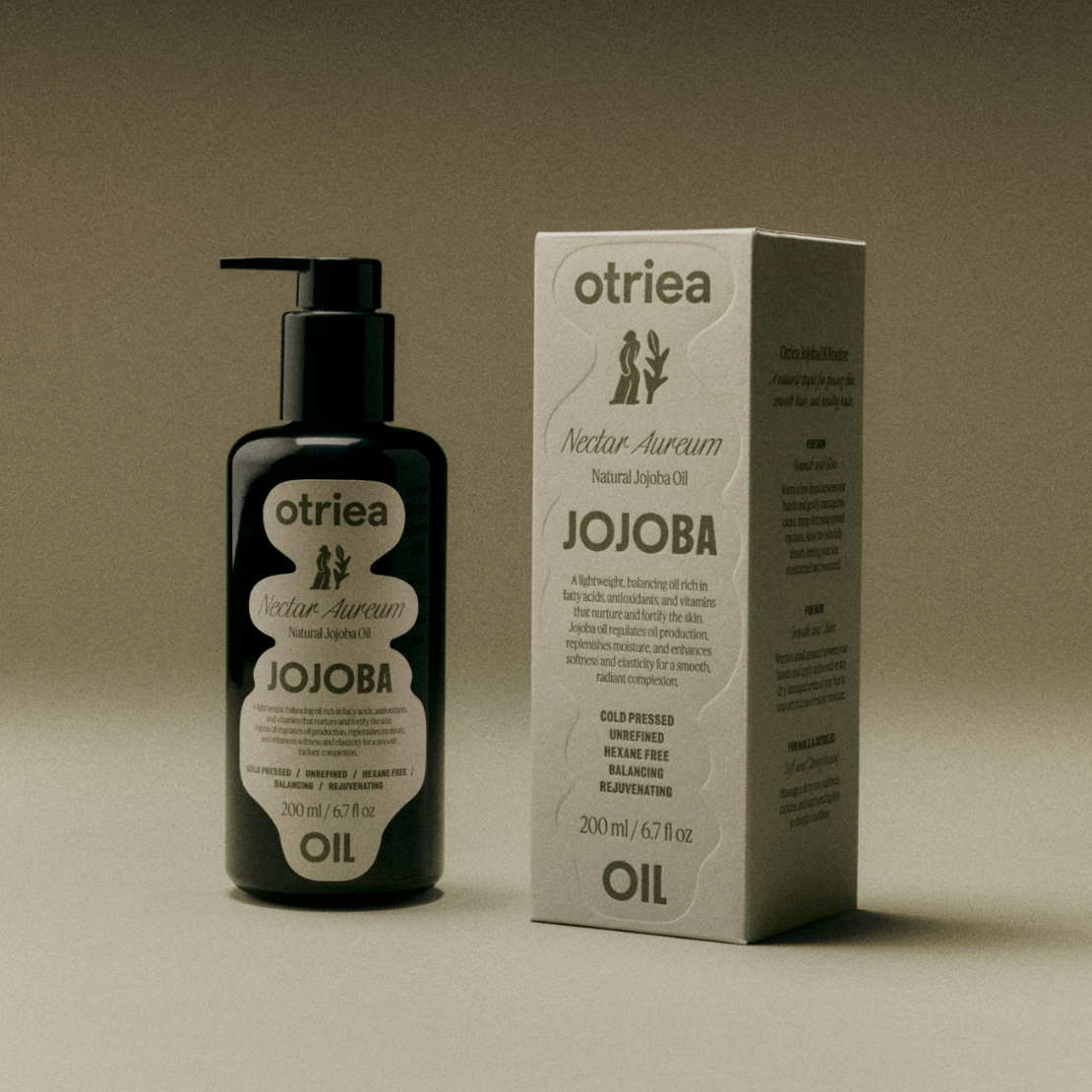 Otriea | Cold Pressed Jojoba Oil, Body and Face, 6.7 fl oz