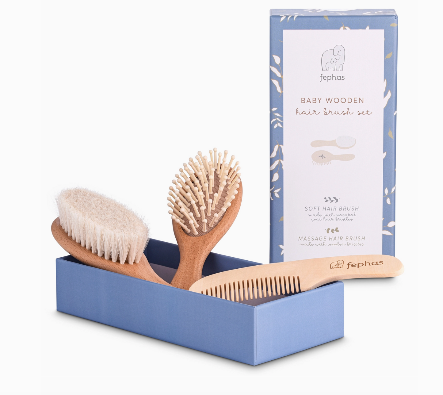 Baby Brush Gift Set | Beach Wood and Goat Hair