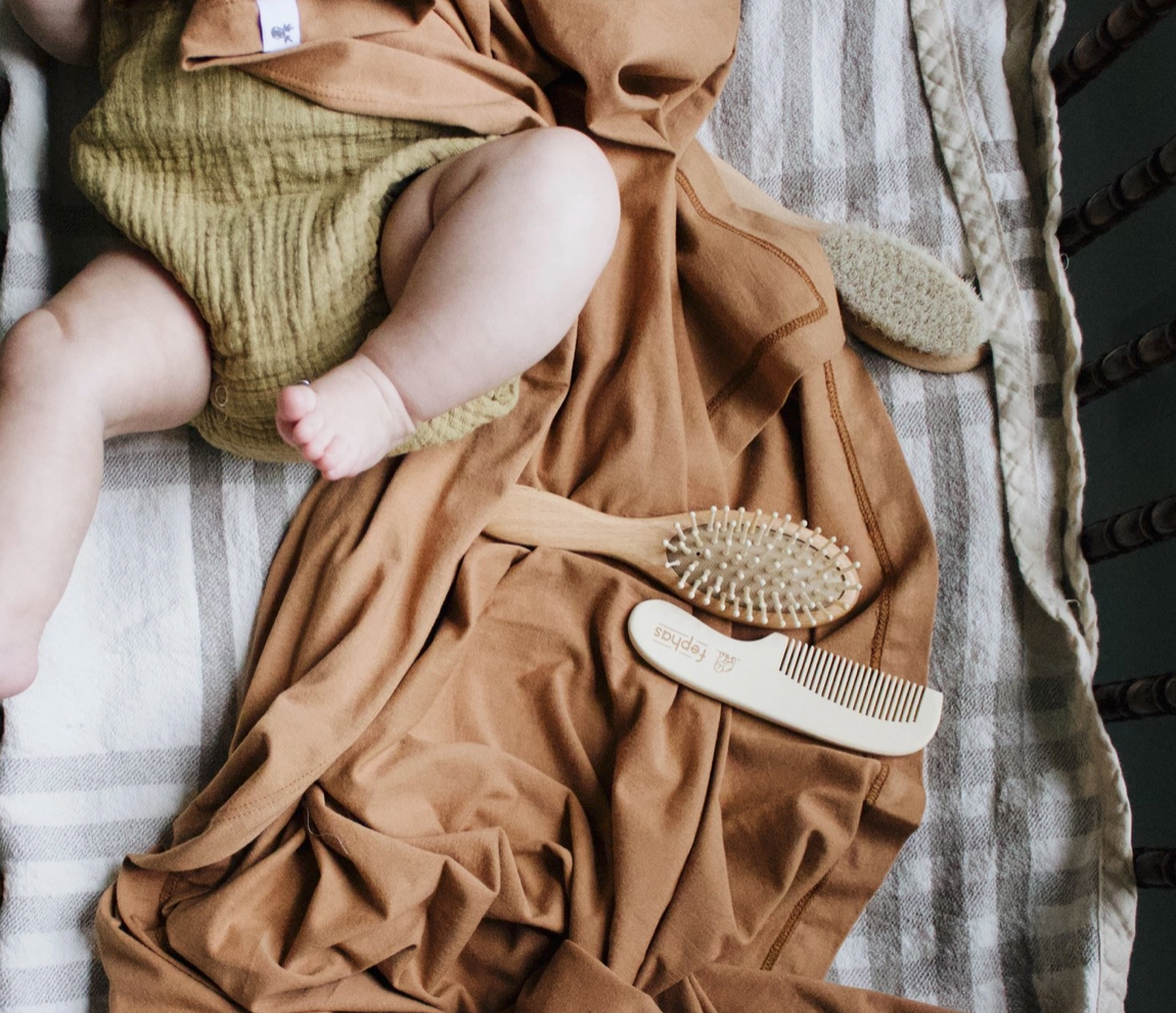 Baby Brush Gift Set | Beach Wood and Goat Hair