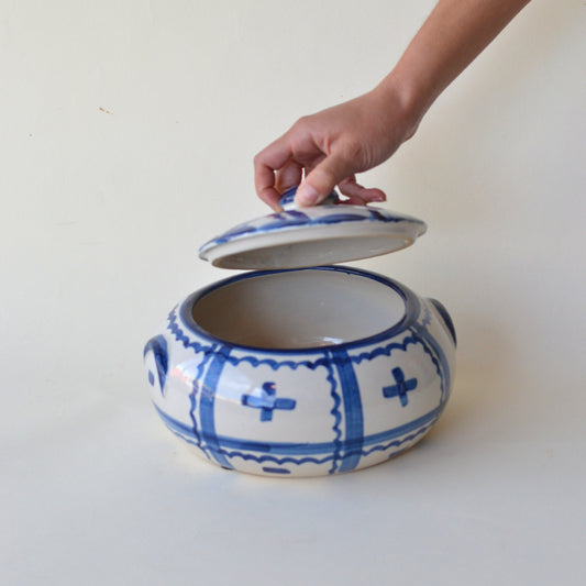 Blue Ceramic Soup Terrine