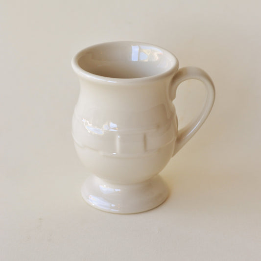 White Ceramic Footed Mug