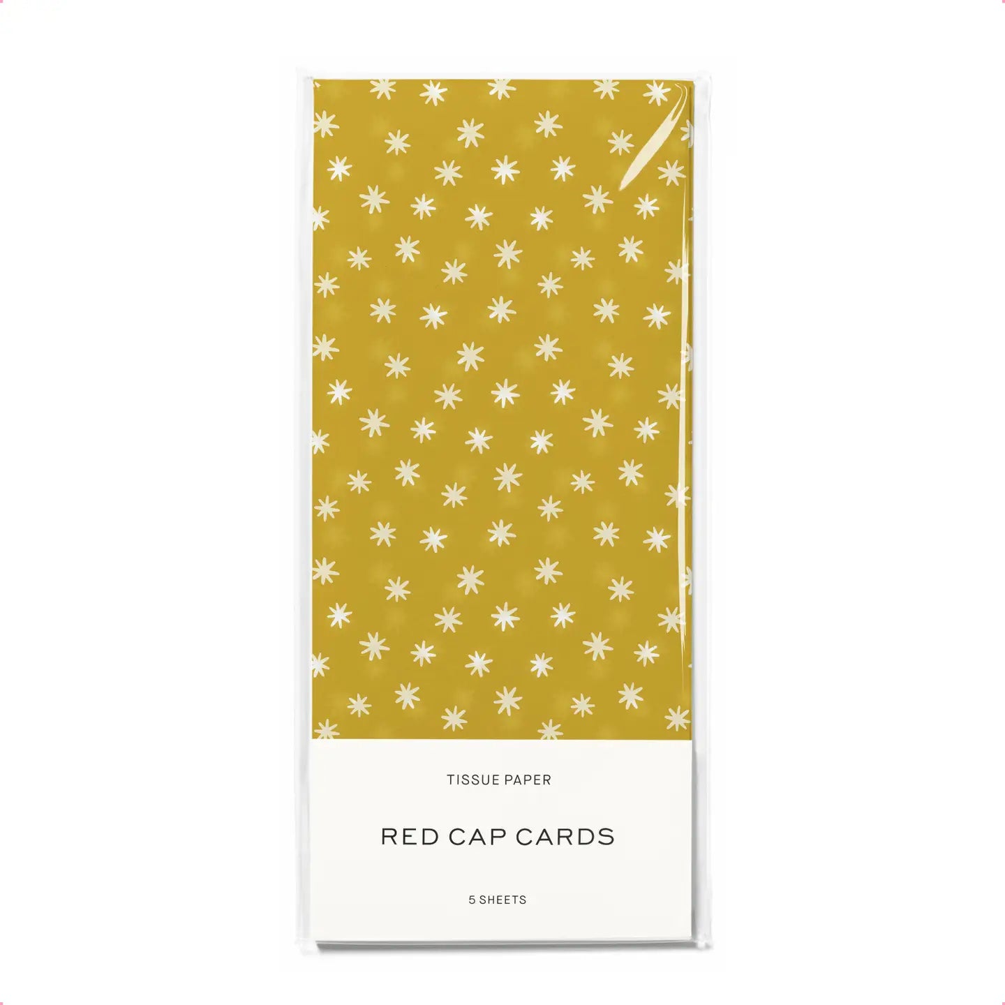 Red Cap Cards | Asterisk Tissue Paper Packet, 5 Sheets