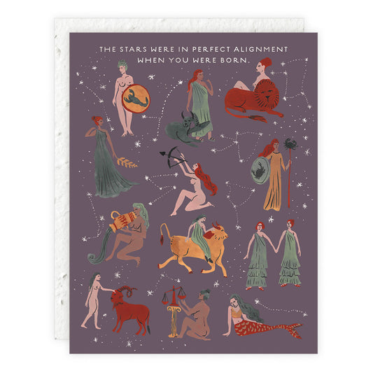 Seedlings | Astrological Ladies , Birthday Card
