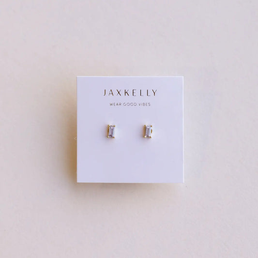 Jax Kelly |  Baguette Lilac Gold Earring