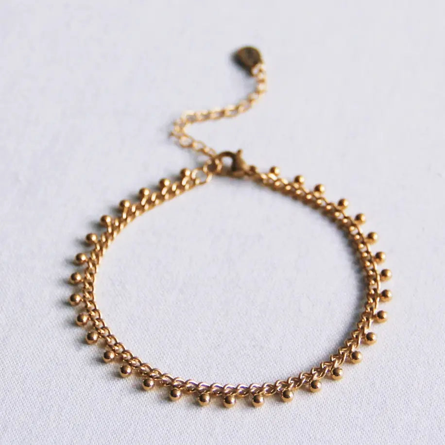 Bazou | Stainless Steel Chain Bracelet with Balls