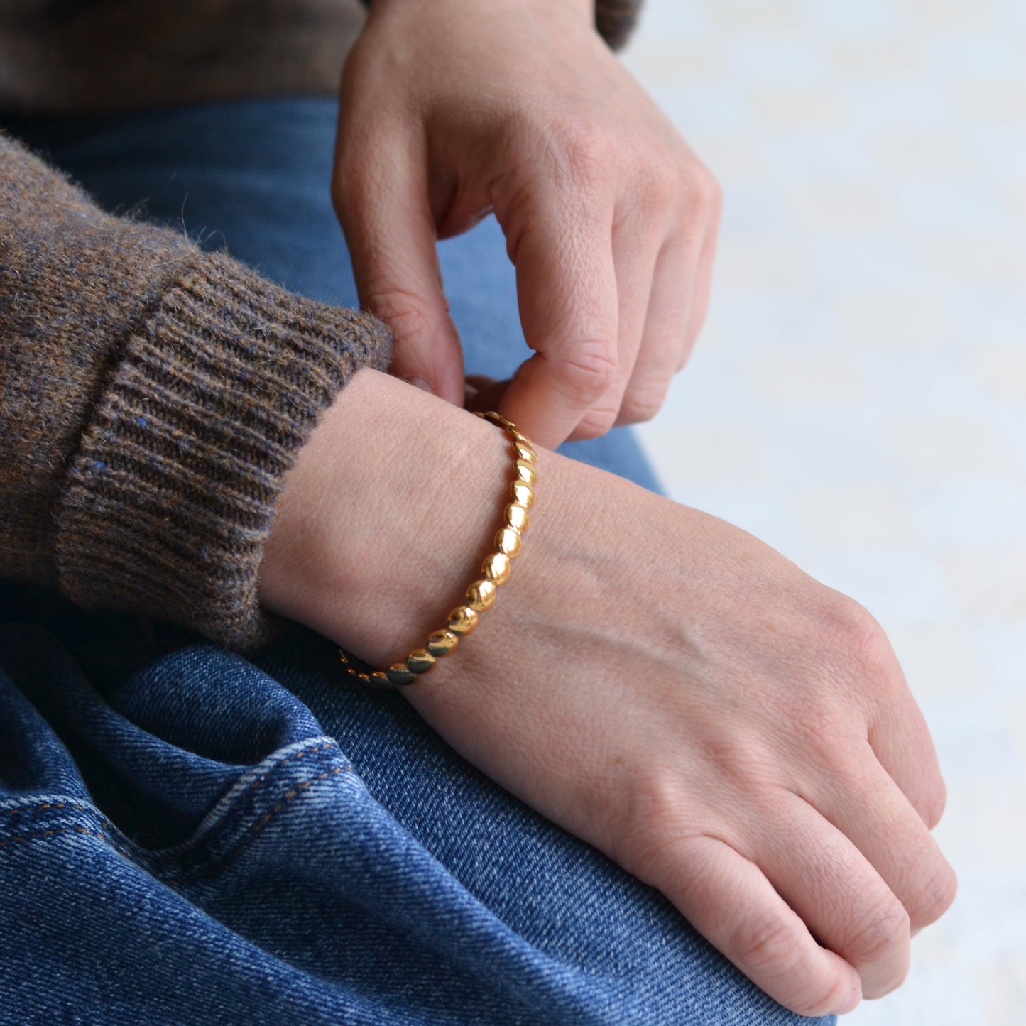 Bazou | Stainless Steel Dots Cuff