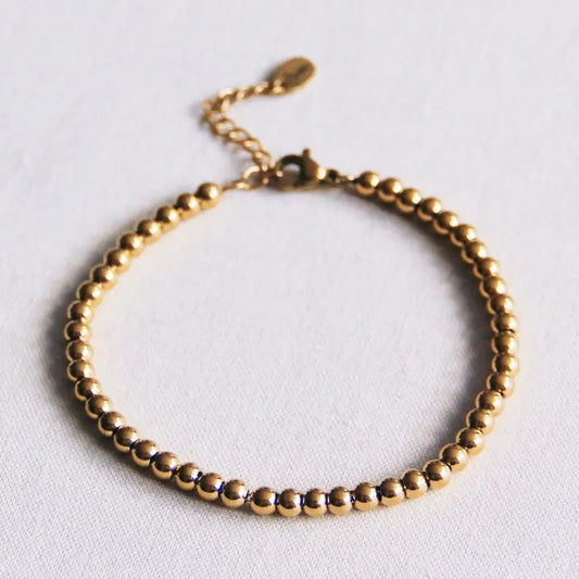 Bazou | Stainless Steel Chain Beaded Bracelet